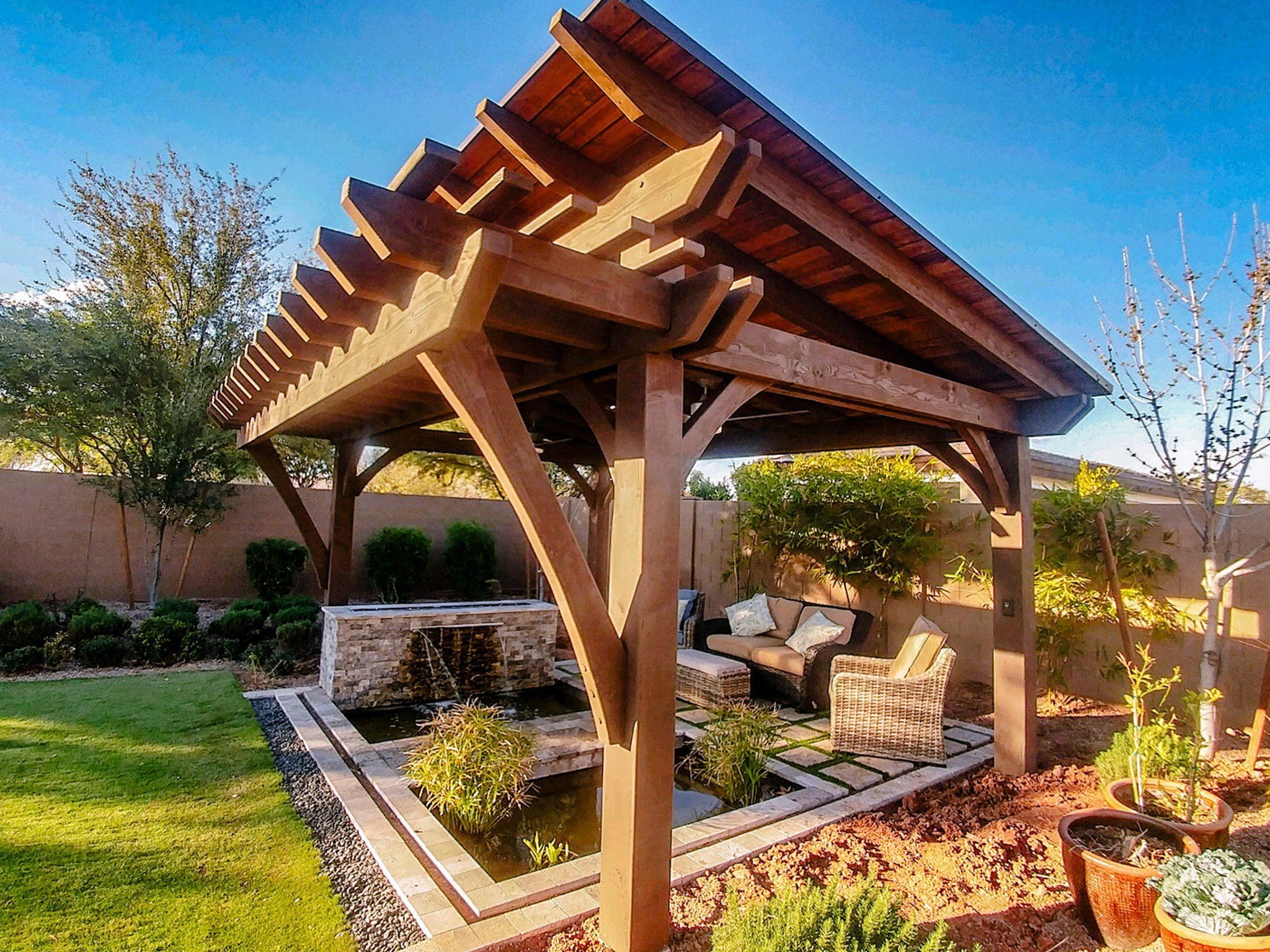 Zen Den Combines Architectural Appeal & Outdoor Shade- Notched